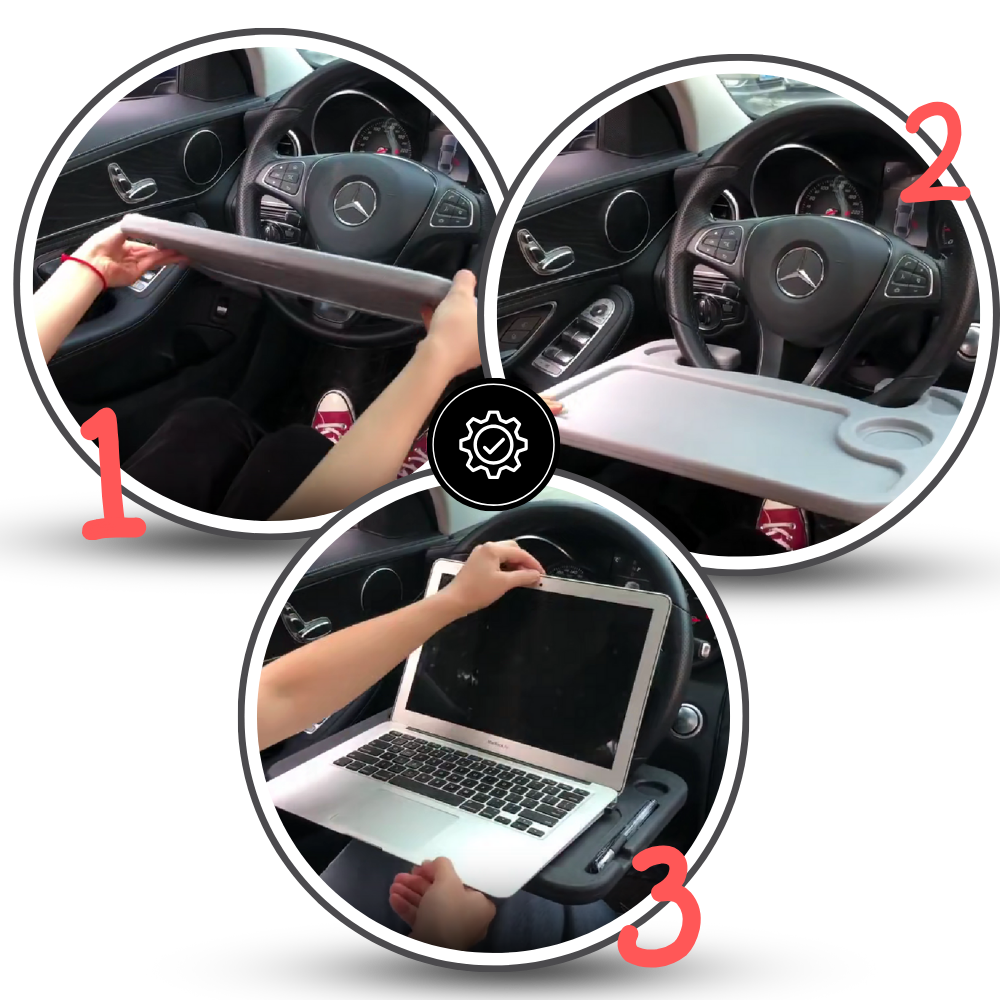Adaptable Steering Wheel Desk