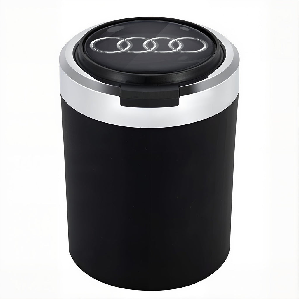 Smokeless Stainless Steel LED Car Cupholder Ashtray with Lid