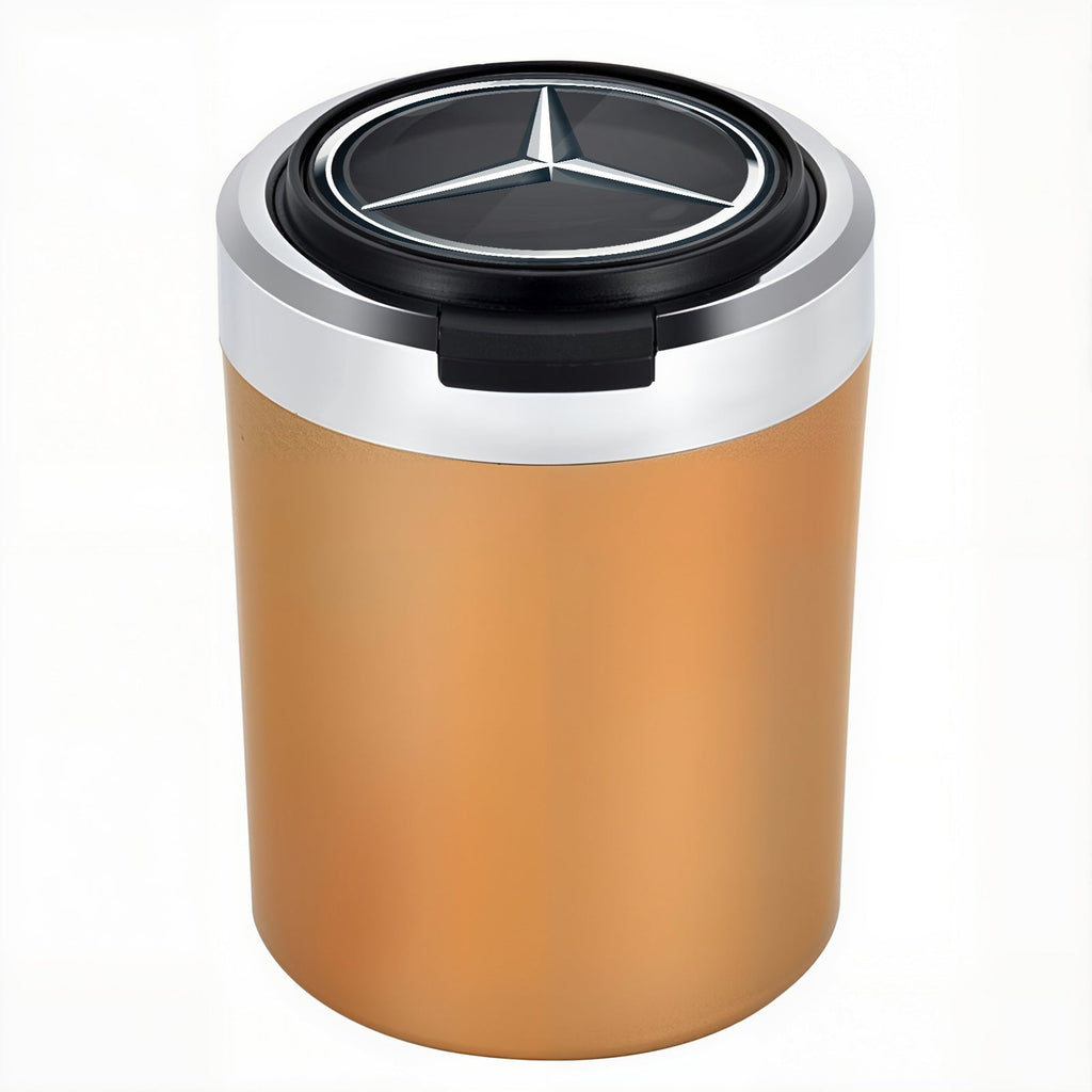 Smokeless Stainless Steel LED Car Cupholder Ashtray with Lid