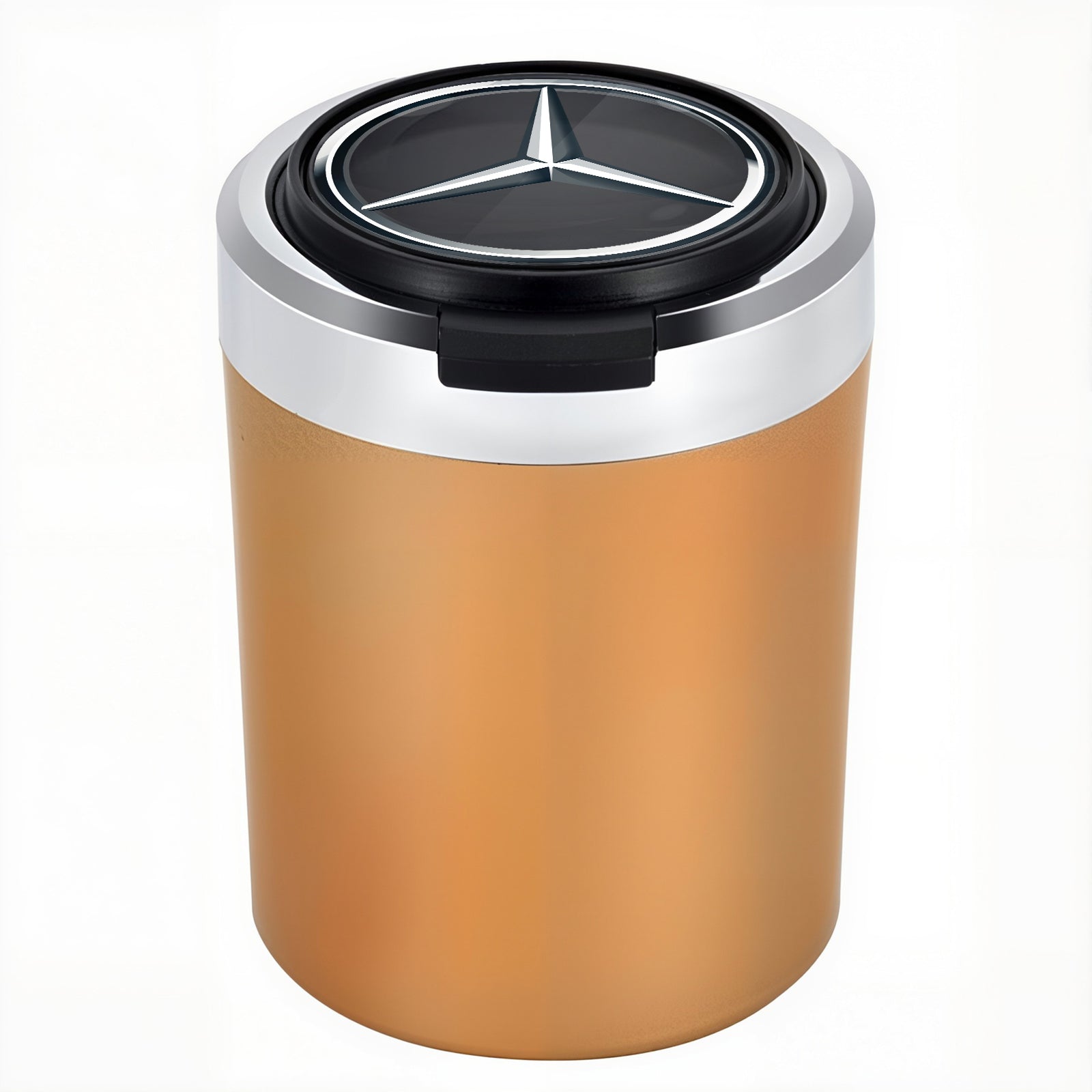 Smokeless Stainless Steel LED Car Cupholder Ashtray with Lid