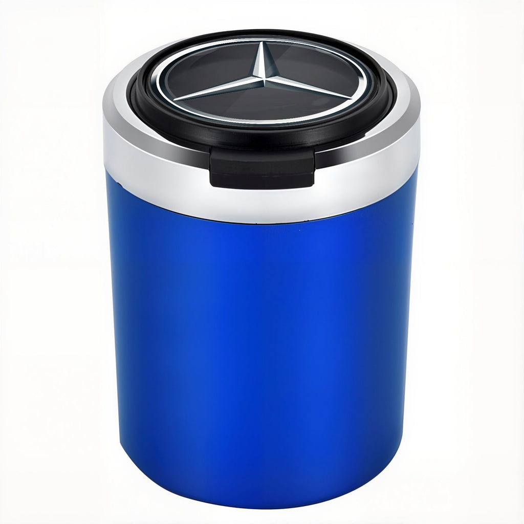 Smokeless Stainless Steel LED Car Cupholder Ashtray with Lid