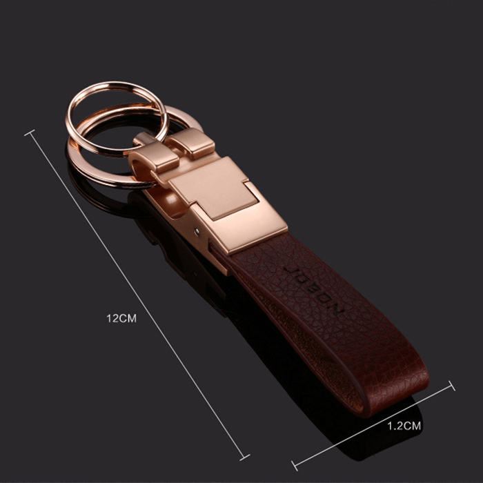 Heavy Duty Men's Leather Keychain Strap