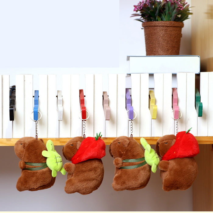 Capybara Keychain Pendant Plush Ornaments