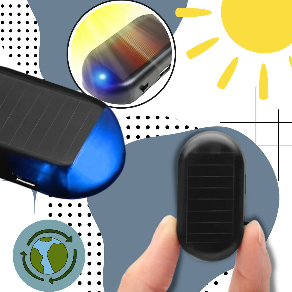 Car Solar Alarm Light