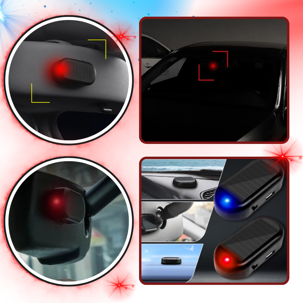 Car Solar Alarm Light