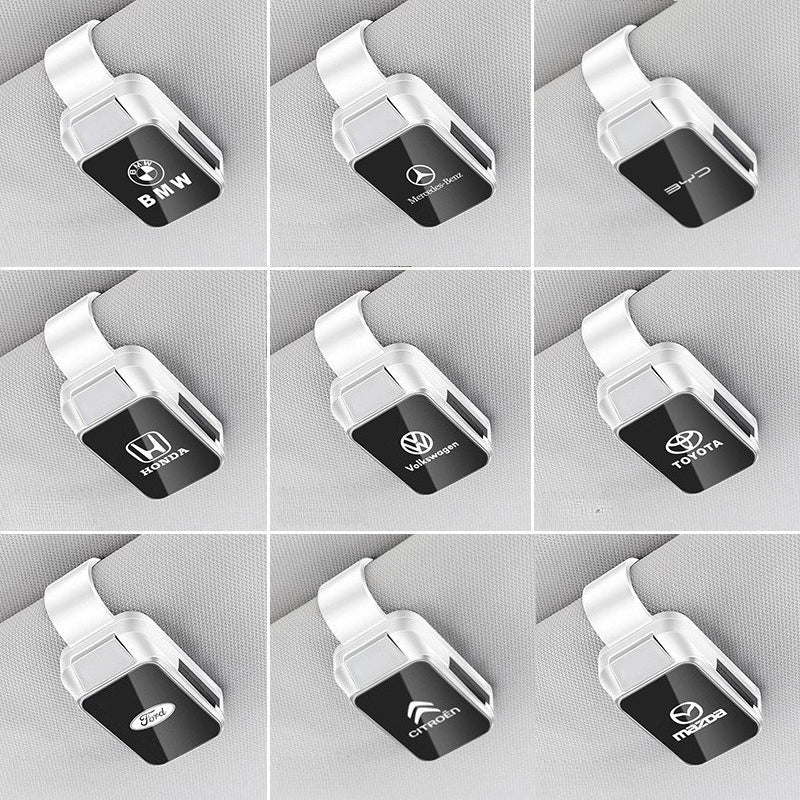 Car Sun Visor Magnetic Sunglasses Holder Clip