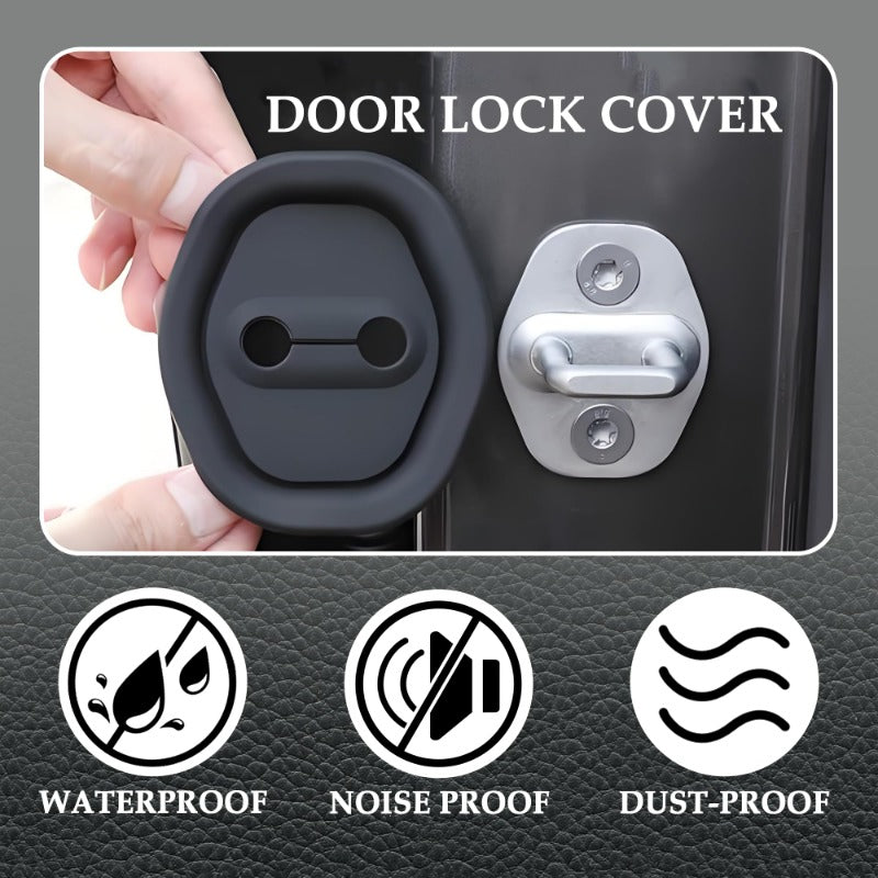 Eptchn Universal Silicone Car Door Latch Covers Protector (4 PACK)