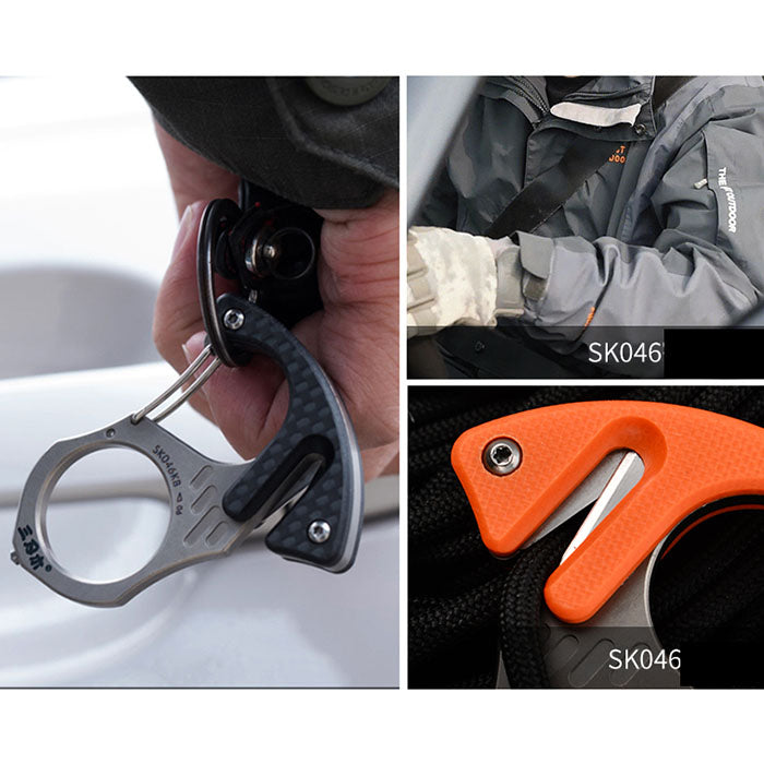Car Window Breaker & Seatbelt Cutter Keychain