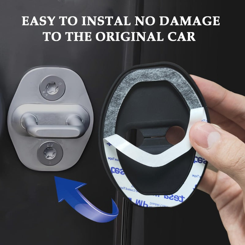 Eptchn Universal Silicone Car Door Latch Covers Protector (4 PACK)