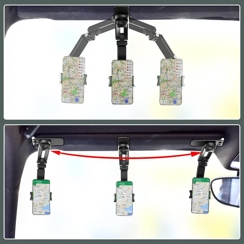 360° Rotatable Sun Visor Phone Mount