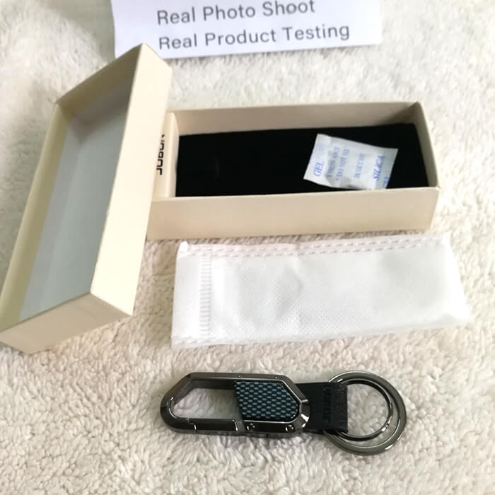 Business Men's Double Ring Metal Keychain