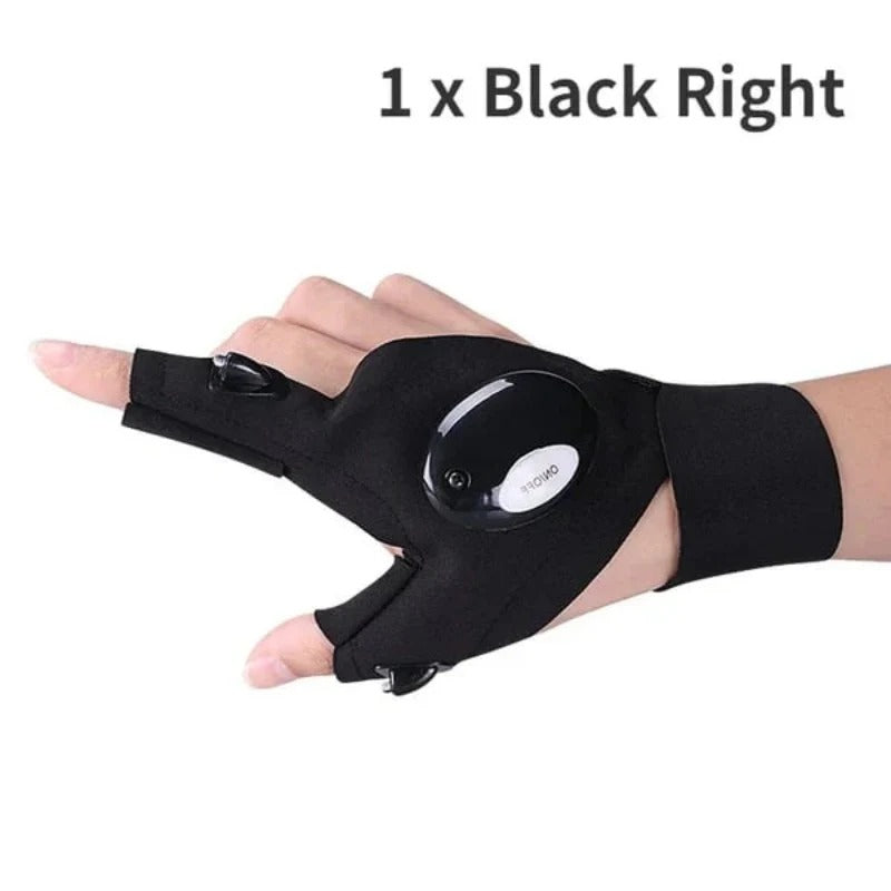Hands-Free LED Flashlight Waterproof Gloves