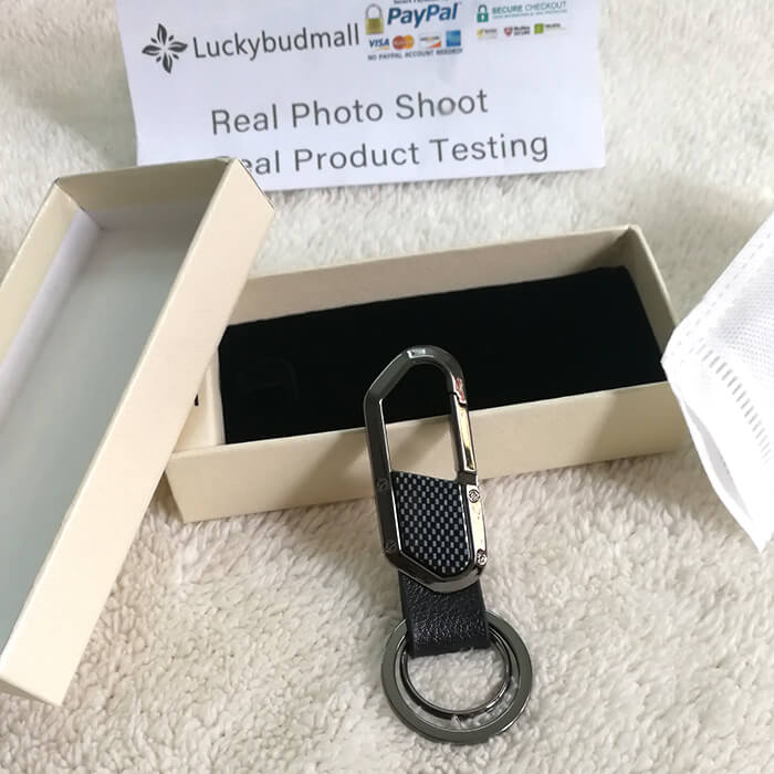 Business Men's Double Ring Metal Keychain