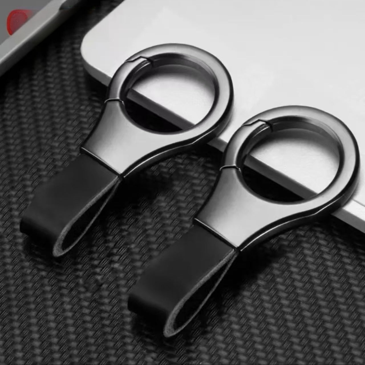 Metal & Leather Keychain Clips