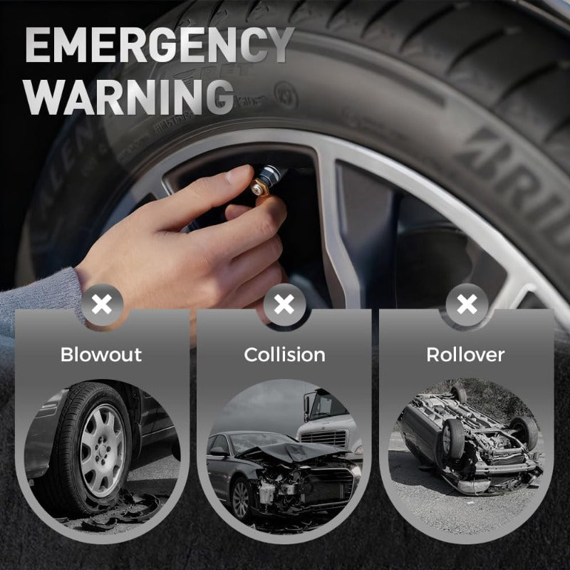 3-Color Tire Pressure Alert Caps