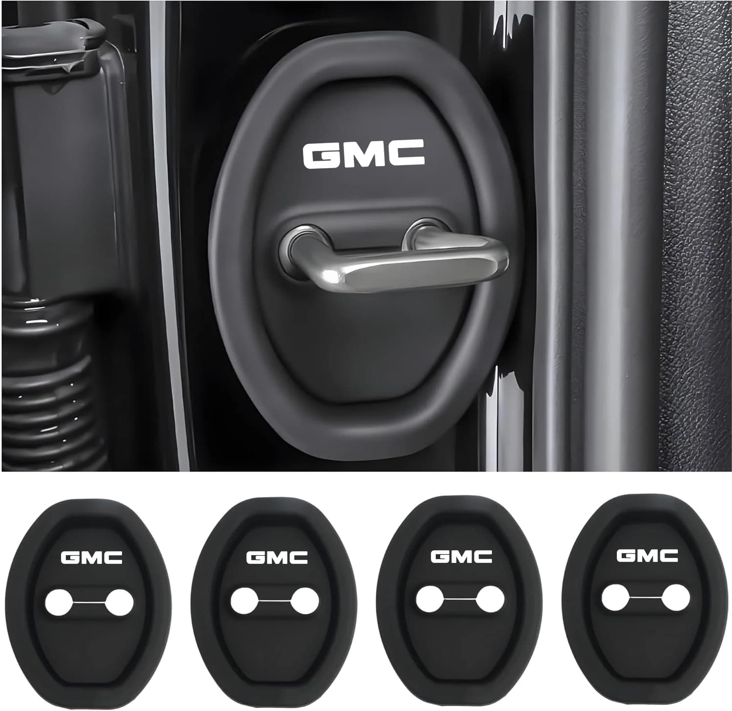 Eptchn Universal Silicone Car Door Latch Covers Protector (4 PACK)