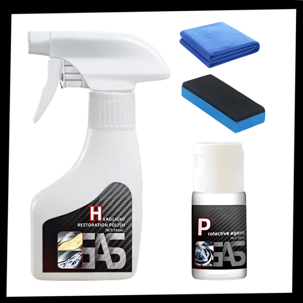 Headlight Cleaner & Coating Restore Kit