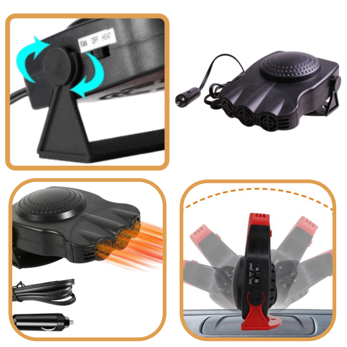 Defrosting and demisting device for cars