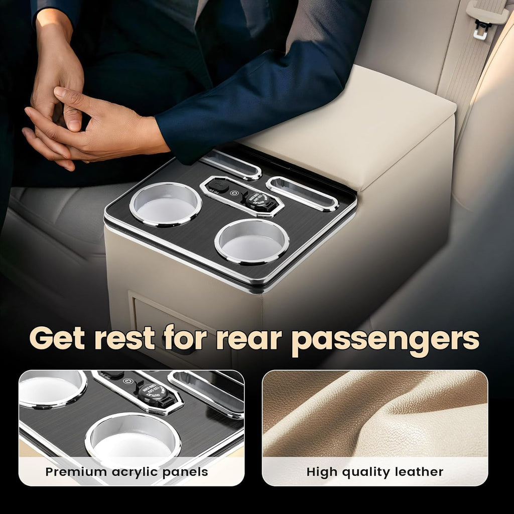 Rear Center Console For Car Minivan Van Truck