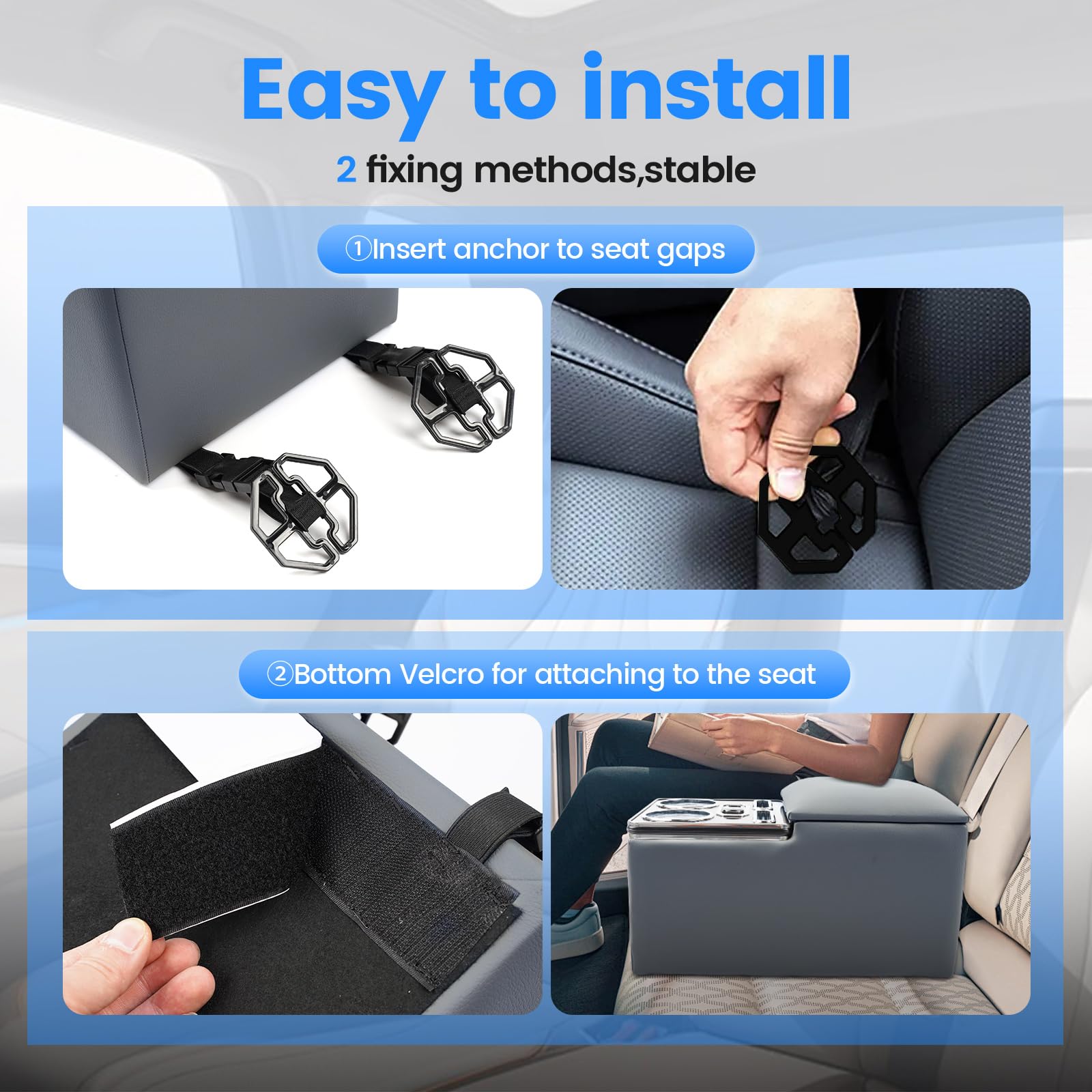 Rear Center Console For Car Minivan Van Truck