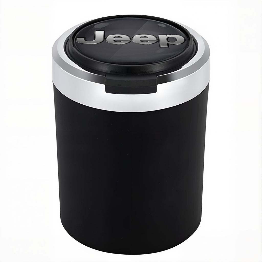 Smokeless Stainless Steel LED Car Cupholder Ashtray with Lid